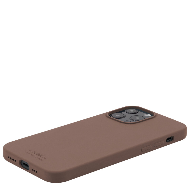 Гръб Holdit за iPhone 13 Pro Max, Silicone Case, Dark Brown