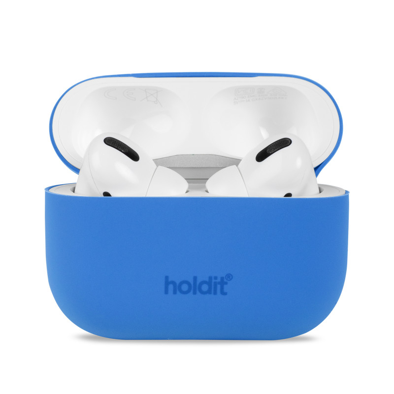  Kaлъф Holdit за AirPods Pro 1, 2, Silicone Case, Sky Blue
