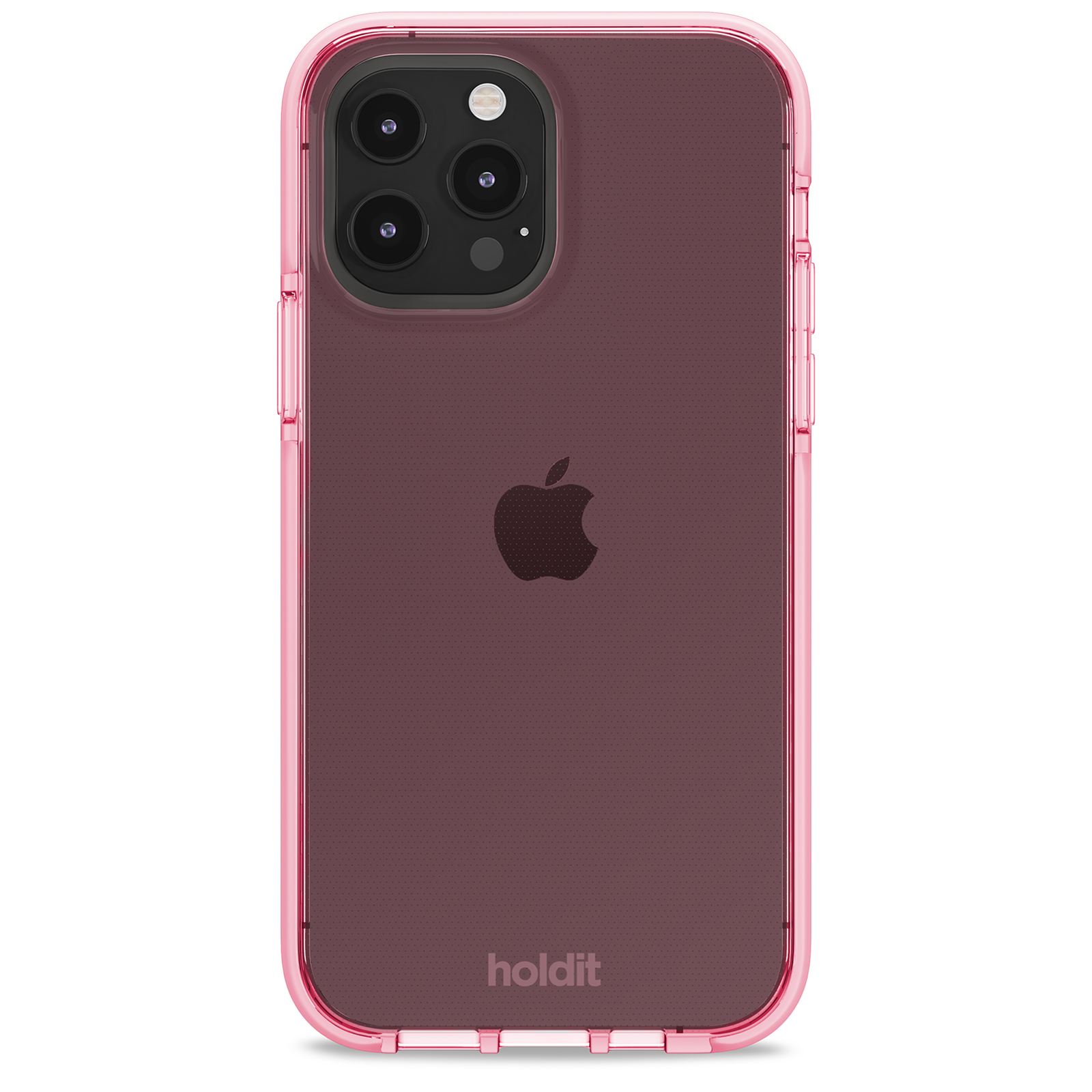 Гръб Holdit за iPhone 13 Pro, Seethru Case, Розов