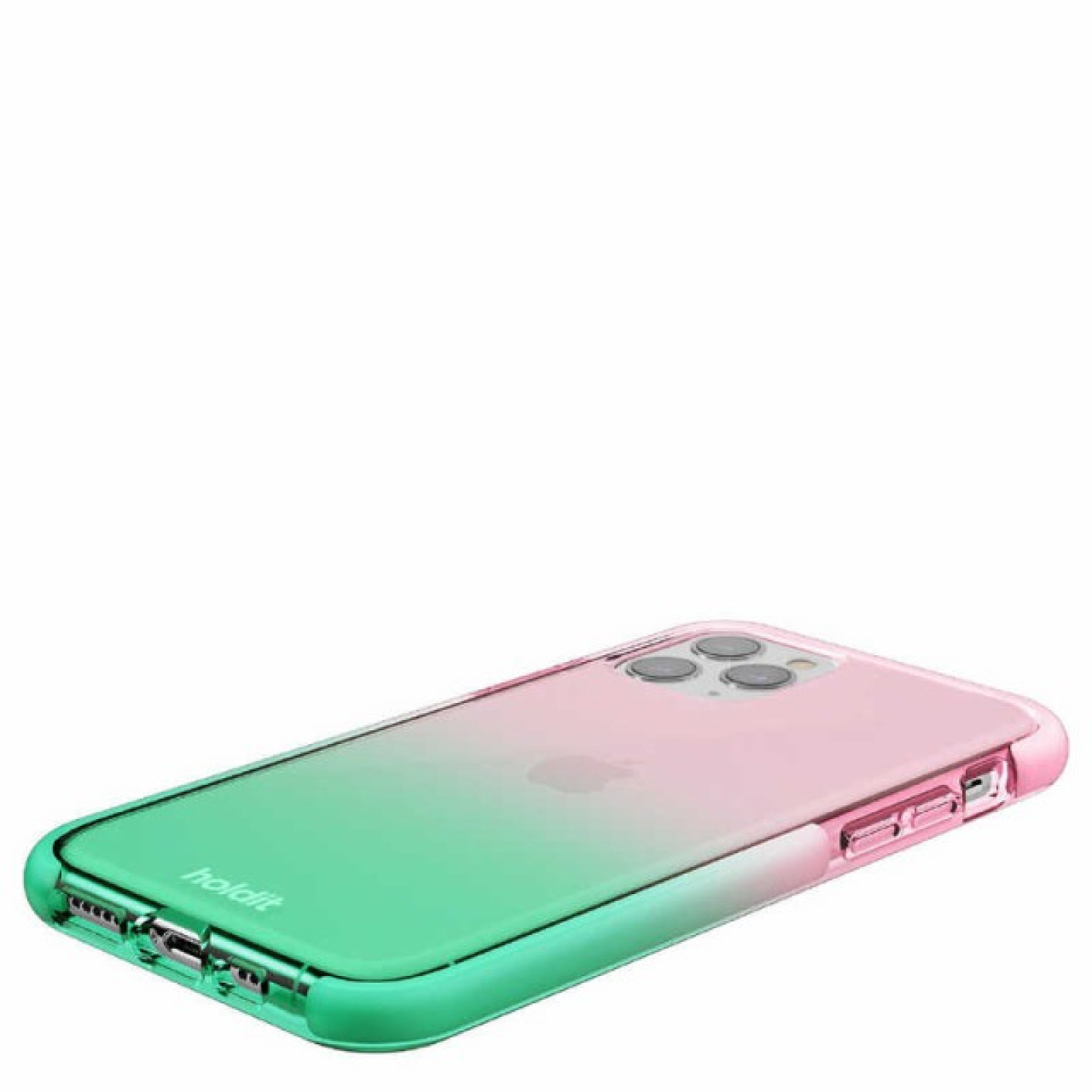 Гръб Holdit  за iPhone 11 Pro, Seethru Case, Grass green/Bright Pink