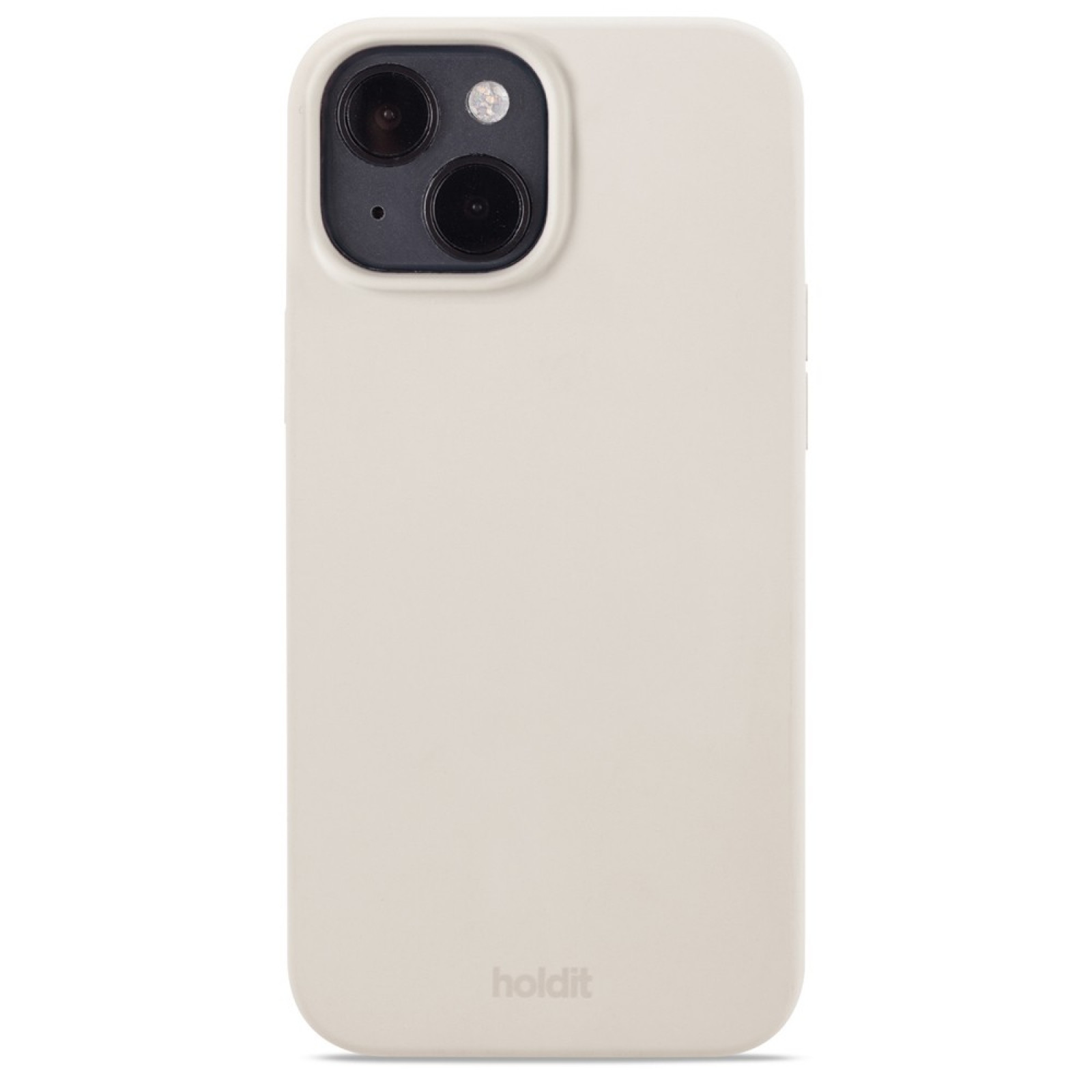 Гръб Holdit Silicone Case за iPhone 14/13 - Бежов