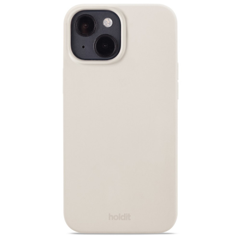 Гръб Holdit Silicone Case за  iPhone 14, 13 - Бежо...