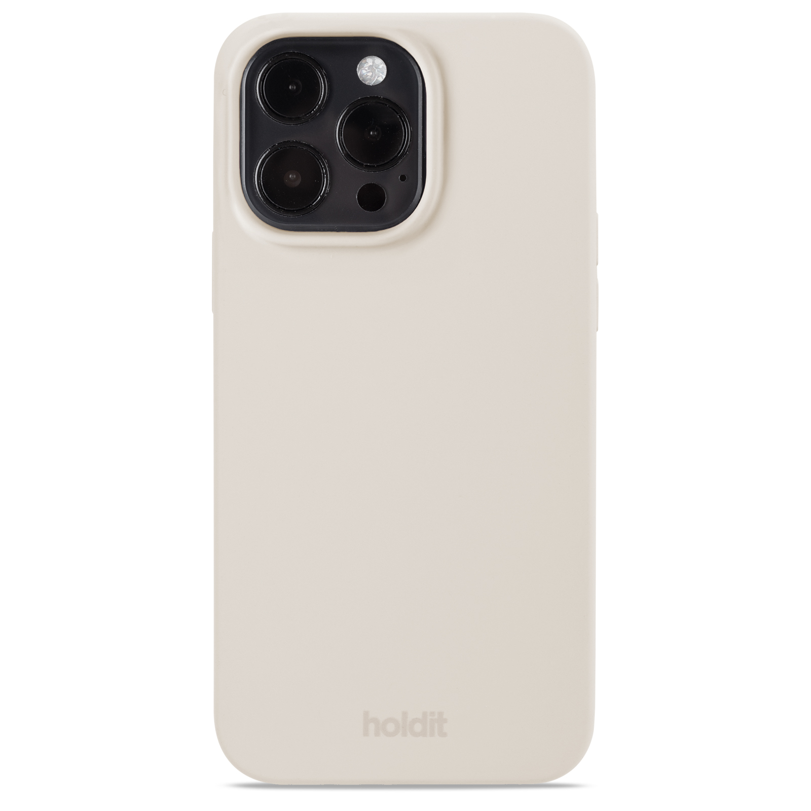 Гръб Holdit Silicone Case за iPhone 14 ProMax - Light Beige