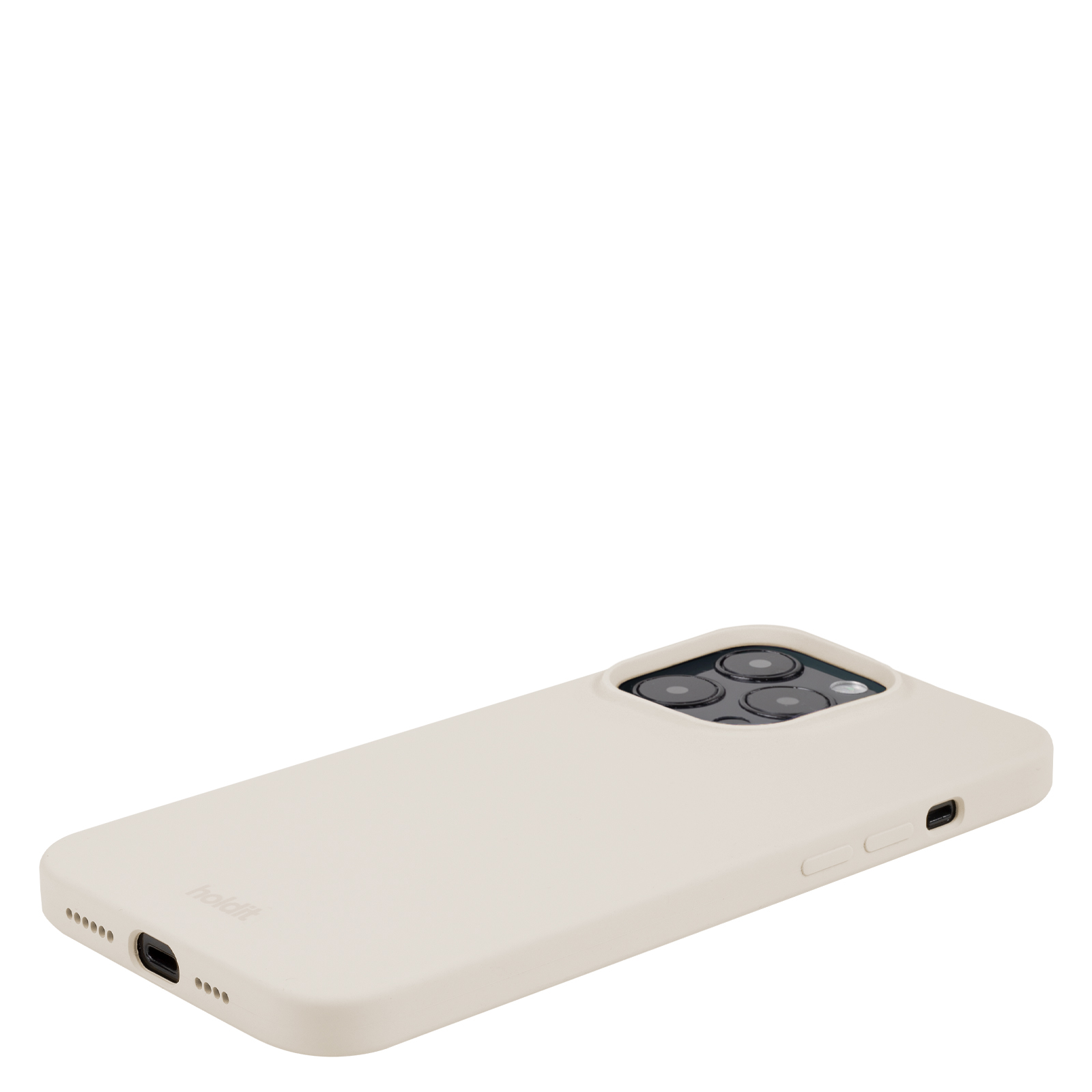 Гръб Holdit Silicone Case за iPhone 14 ProMax - Light Beige