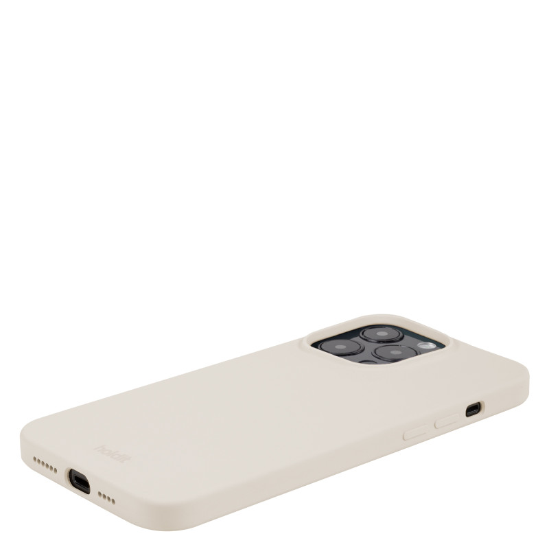 Гръб Holdit за iPhone 14 Pro Max, Silicone Case, Light Beige