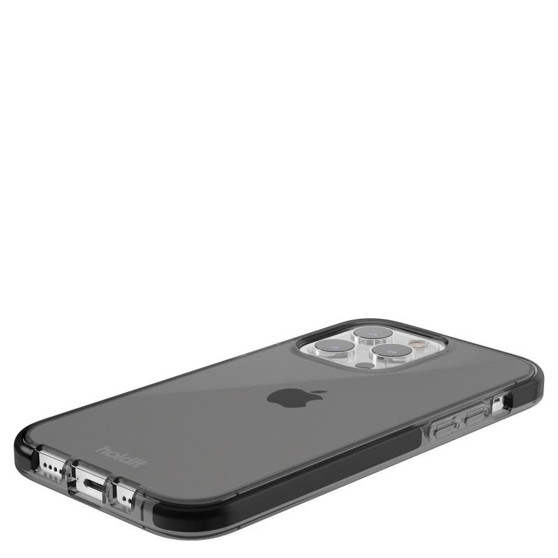 Гръб Holdit за iPhone14 Pro, Seethru Case, Черен