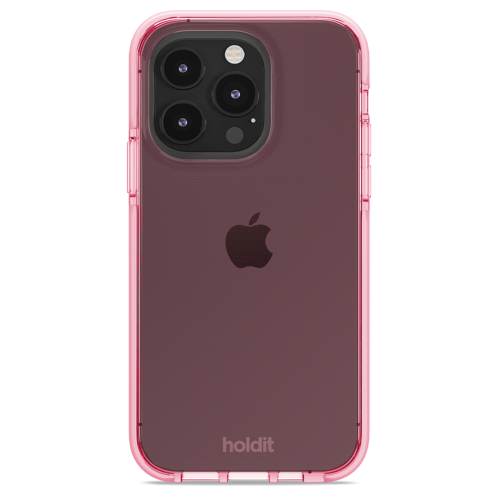 Гръб Holdit Seethru Case за iPhone 14 Pro - Розов