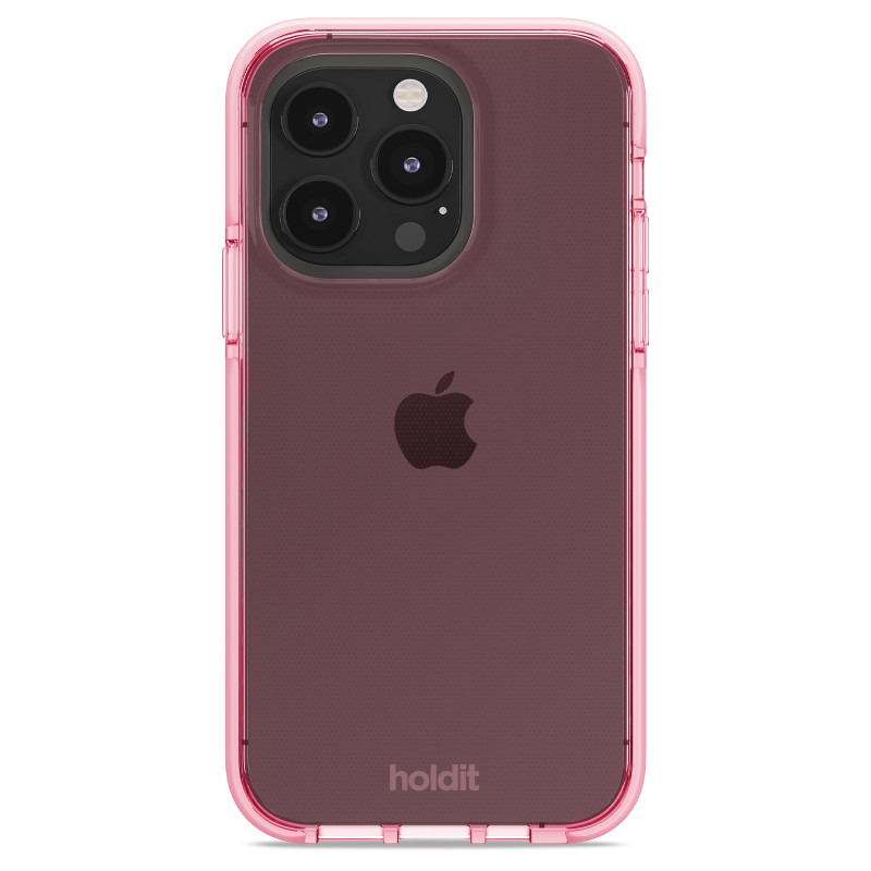 Гръб Holdit Seethru Case за iPhone 14 Pro - Розов