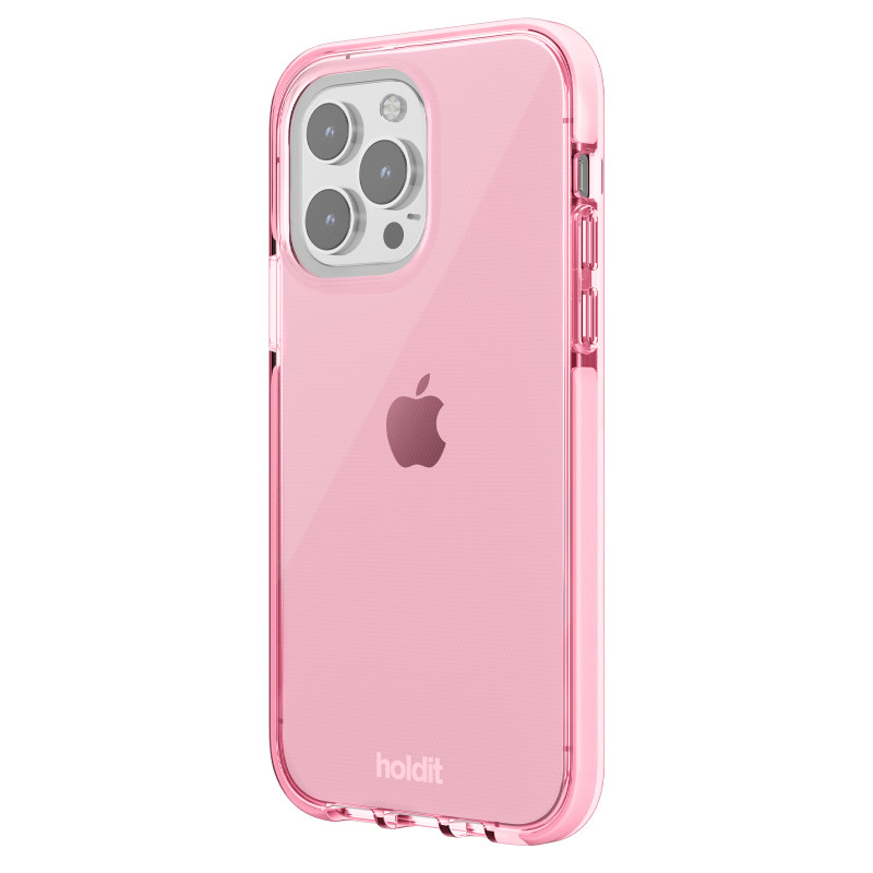 Гръб Holdit Seethru Case за iPhone 14 Pro - Розов