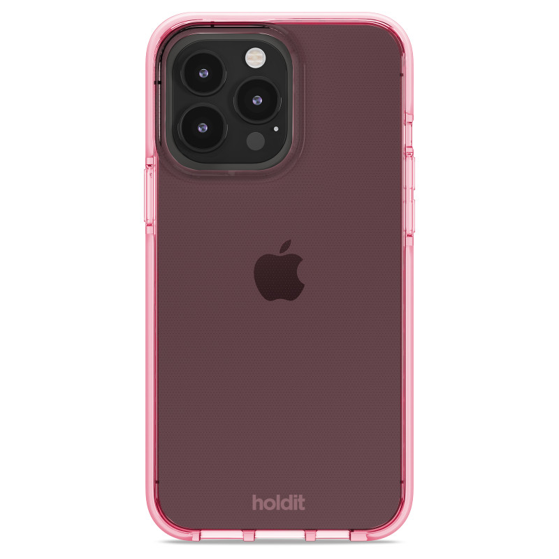 Гръб Holdit Seethru Case за iPhone 14 Pro Max  - Розов