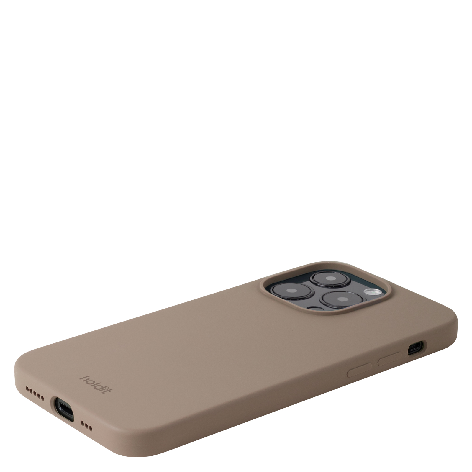 Гръб Holdit за iPhone 14 Pro, Silicone Case, Mocha Brown