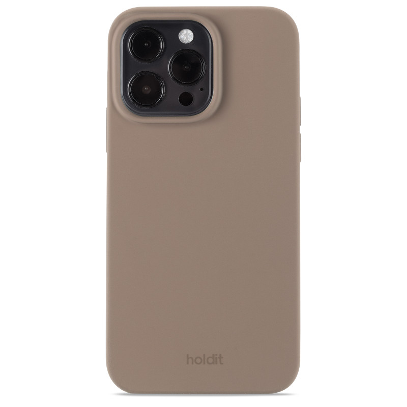 Гръб Holdit за iPhone 14 Pro Max, Silicone Case, Mocha Brown