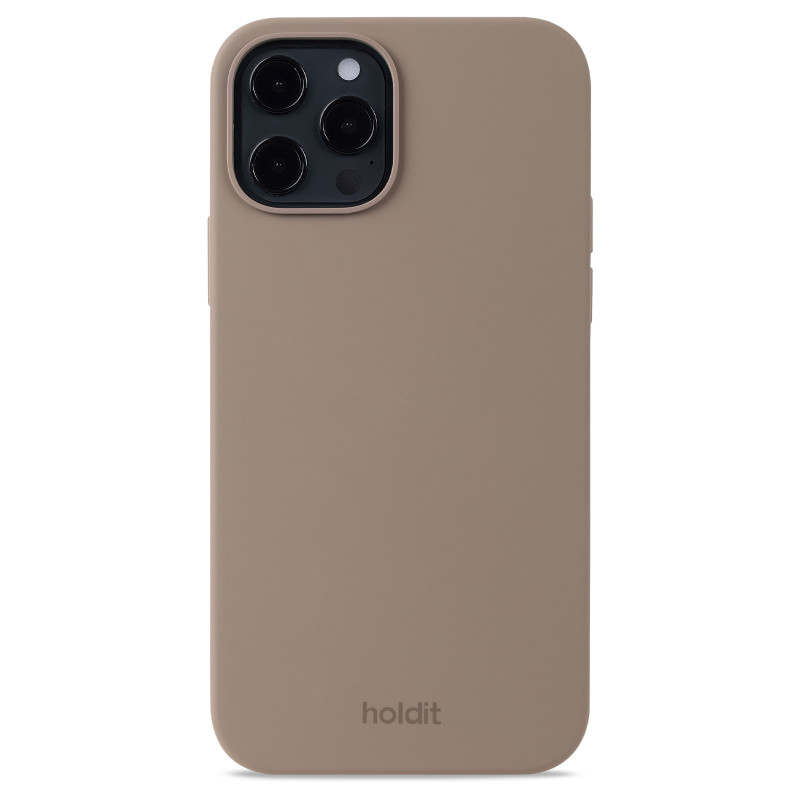 Гръб Holdit за iPhone 12, 12 Pro, Silicone Case, Mocha Brown