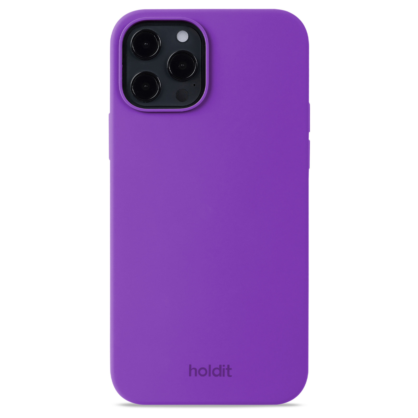 Гръб Holdit за iPhone 12, 12 Pro, Silicone Case, Лилав