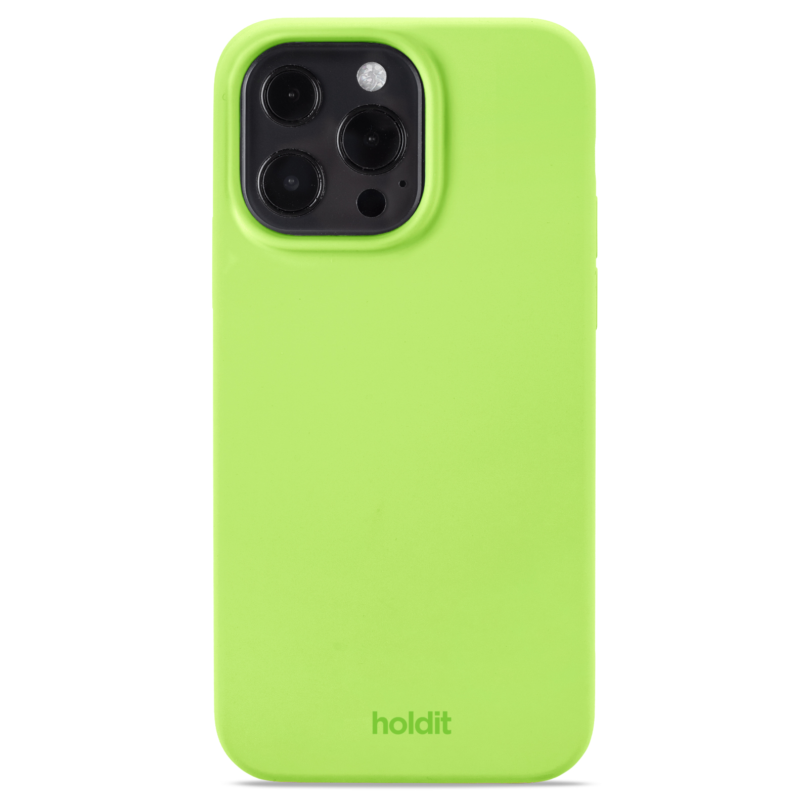 Гръб Holdit Silicone Case за iPhone 13 Pro - Acid Green