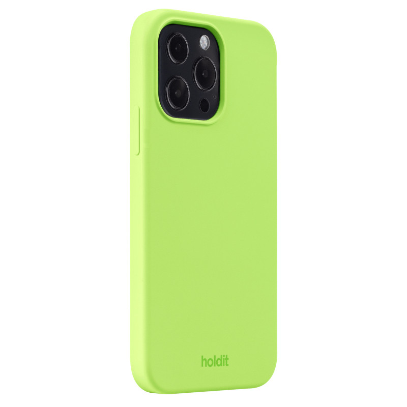 Гръб Holdit Silicone Case за iPhone 13 Pro - Acid Green