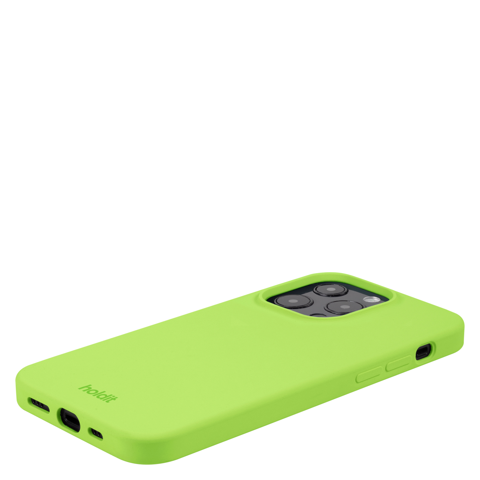 Гръб Holdit Silicone Case за iPhone 13 Pro - Acid Green