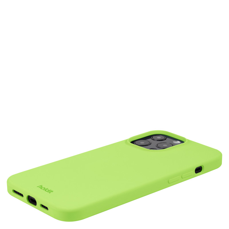 Гръб Holdit Silicone Case за iPhone13 Pro Max - Acid Green