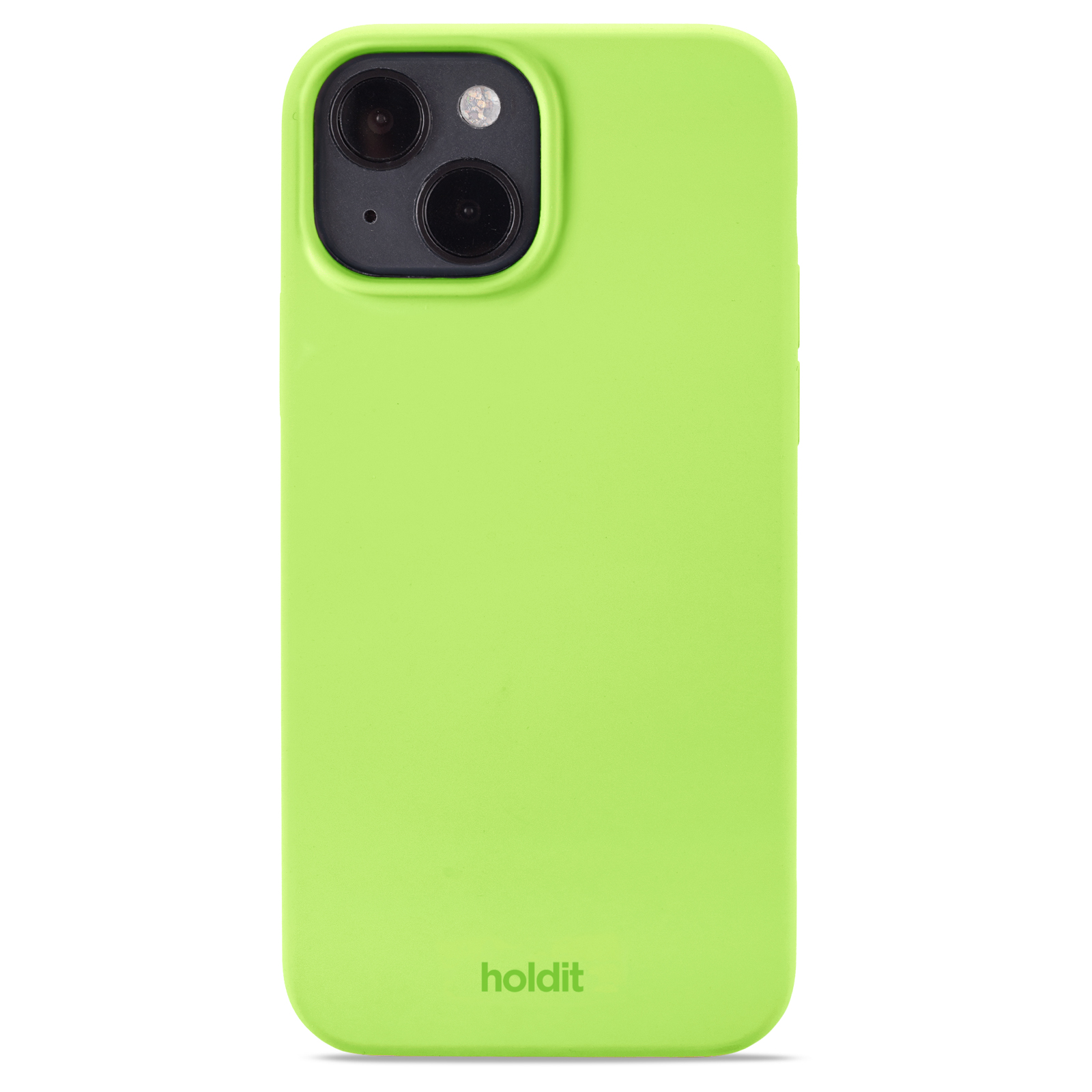 Гръб Holdit Silicone Case за iPhone 14/13 - Acid Green