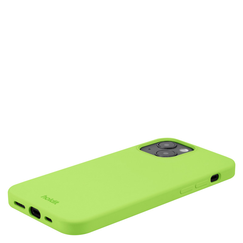 Гръб Holdit Silicone Case за iPhone 14/13 - Acid Green