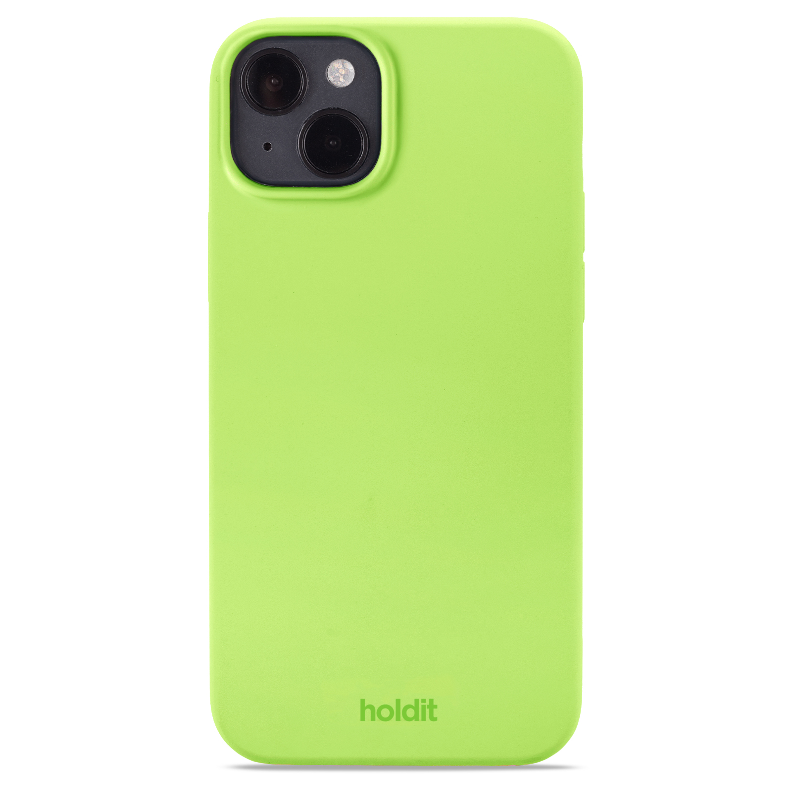 Гръб Holdit Silicone Case за iPhone 14 Plus - Acid Green