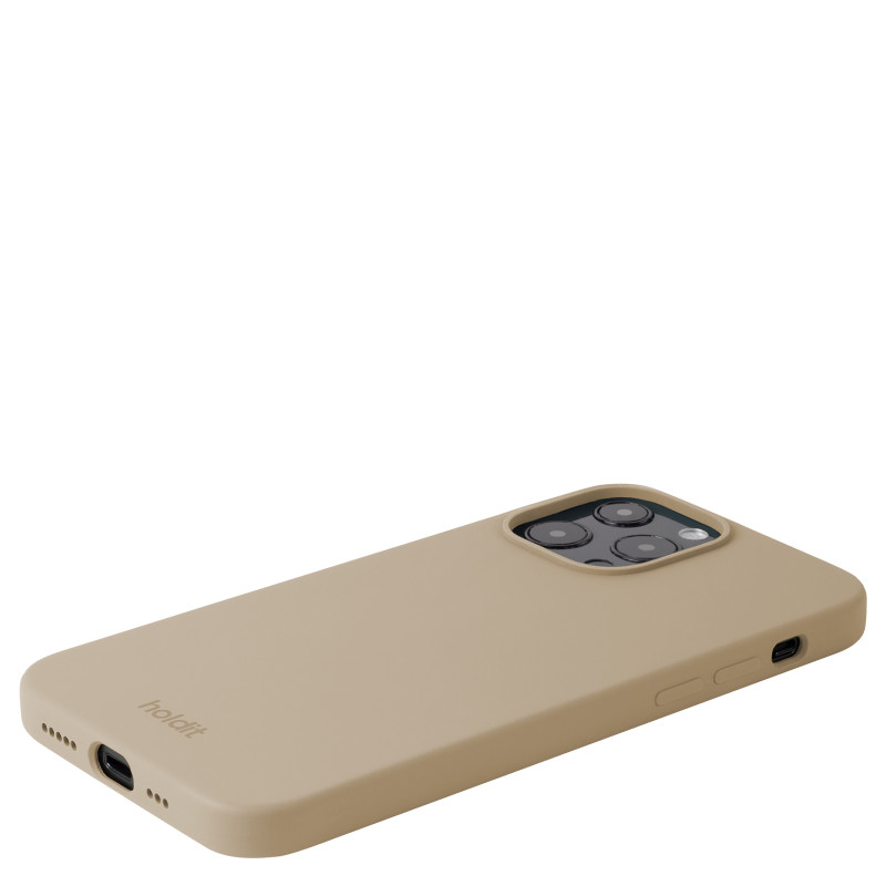 Гръб Holdit Silicone Case за  iPhone 13 Pro Max - Latte Beige