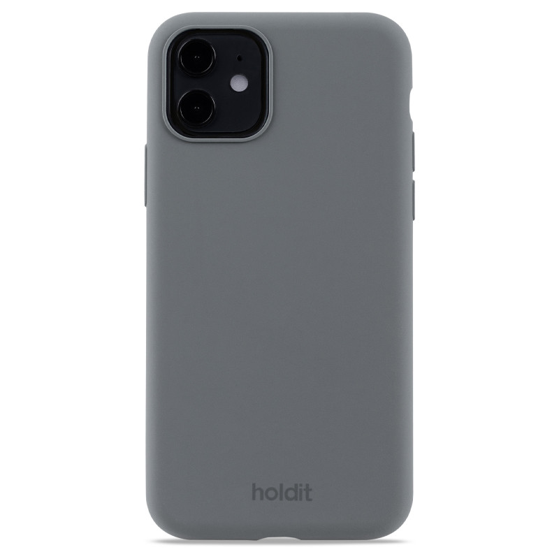 Гръб Holdit Silicone Case за  iPhone 11 - Space Gray