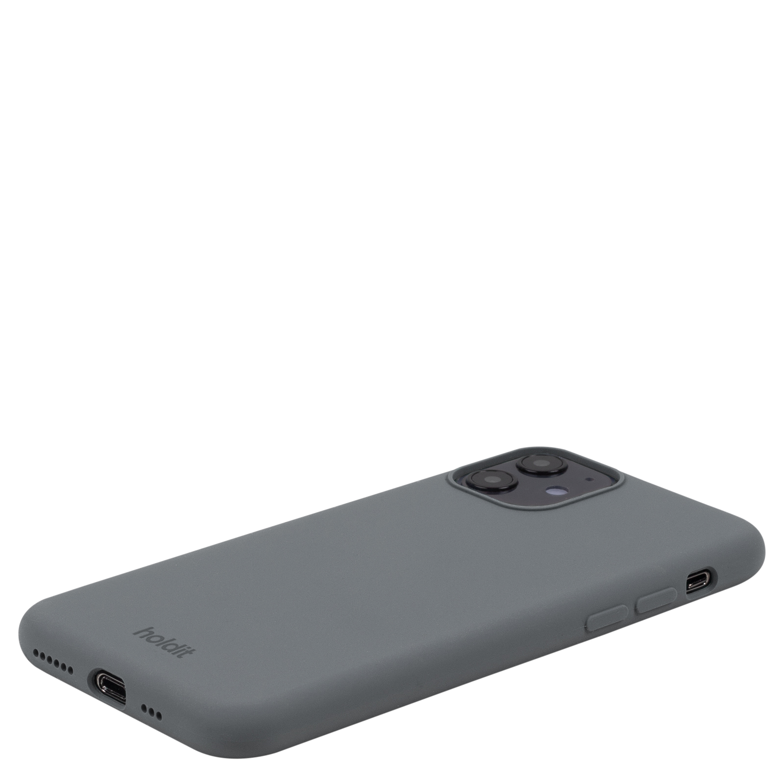 Гръб Holdit Silicone Case за  iPhone 11 - Space Gray