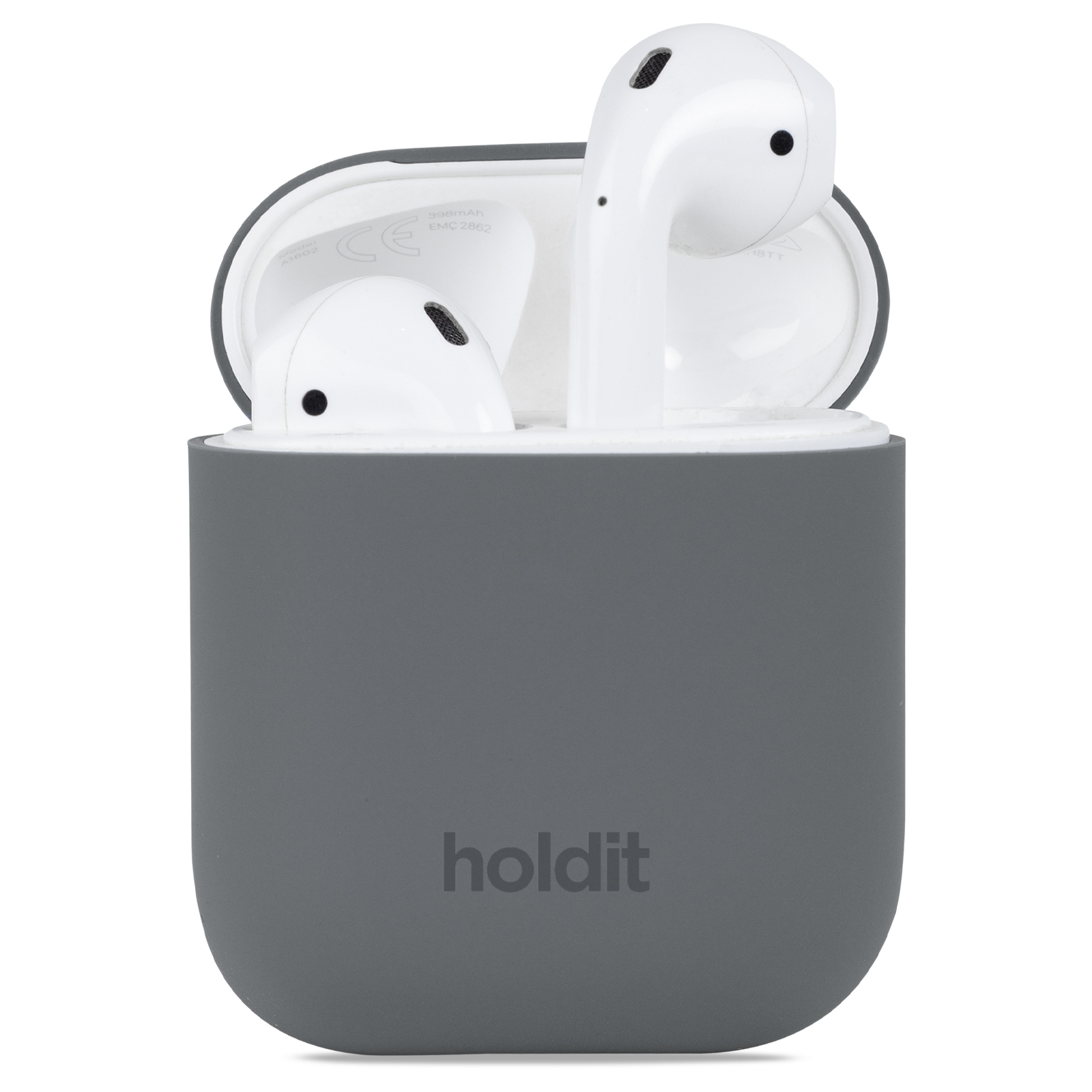 Калъф Holdit Silicone Case за  AirPods 1/2 - Space Gray
