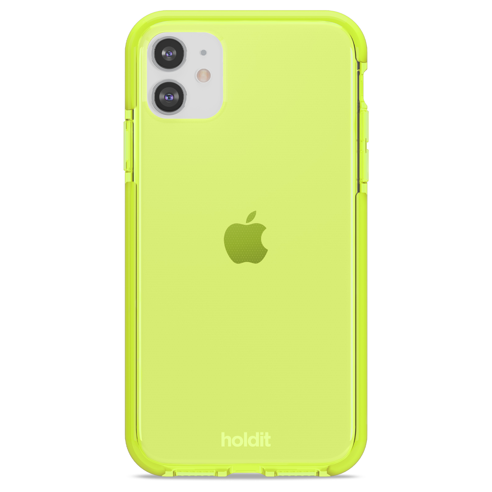 Гръб Holdit Seethru Case за iPhone 11/XR - Acid Green