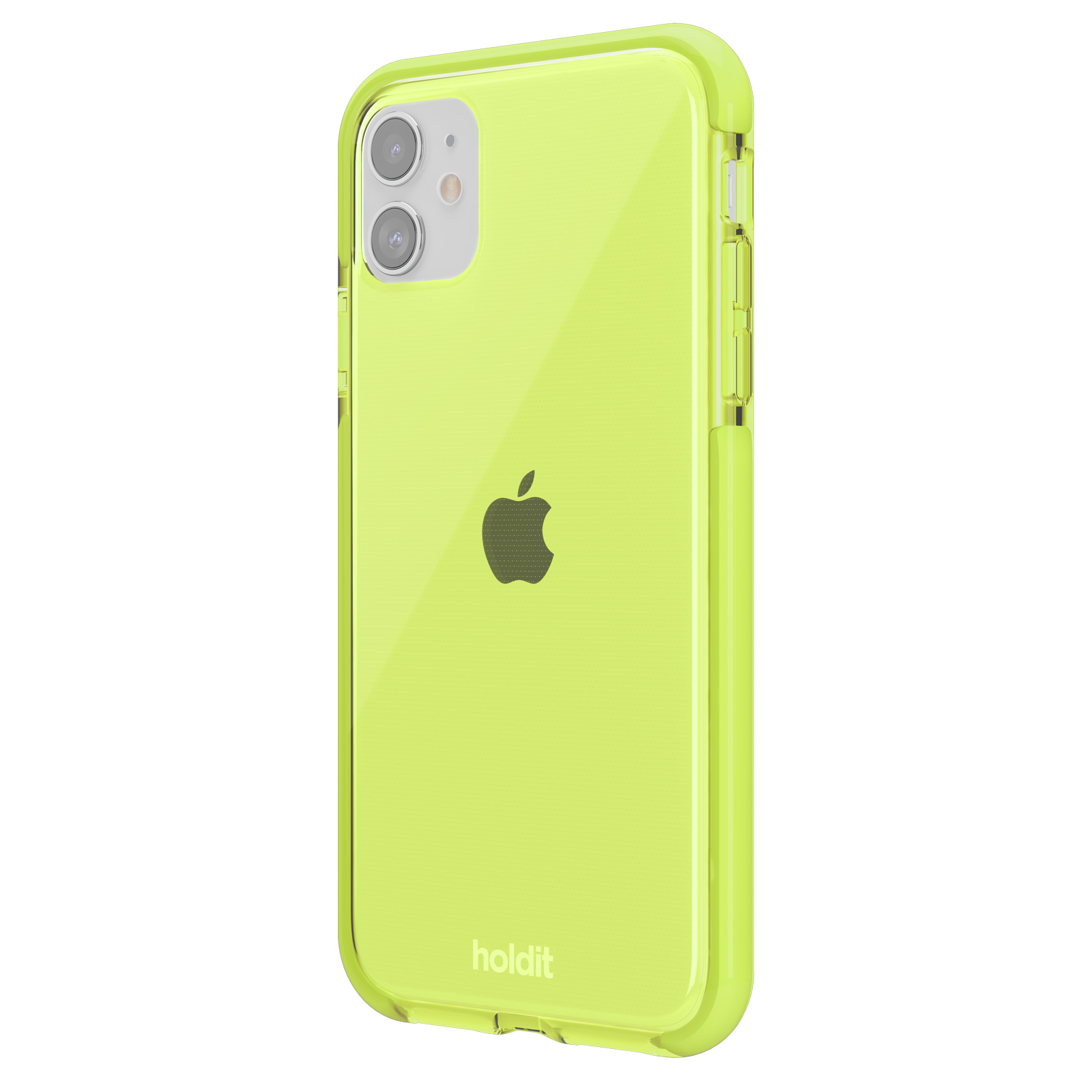 Гръб Holdit Seethru Case за iPhone 11/XR - Acid Green