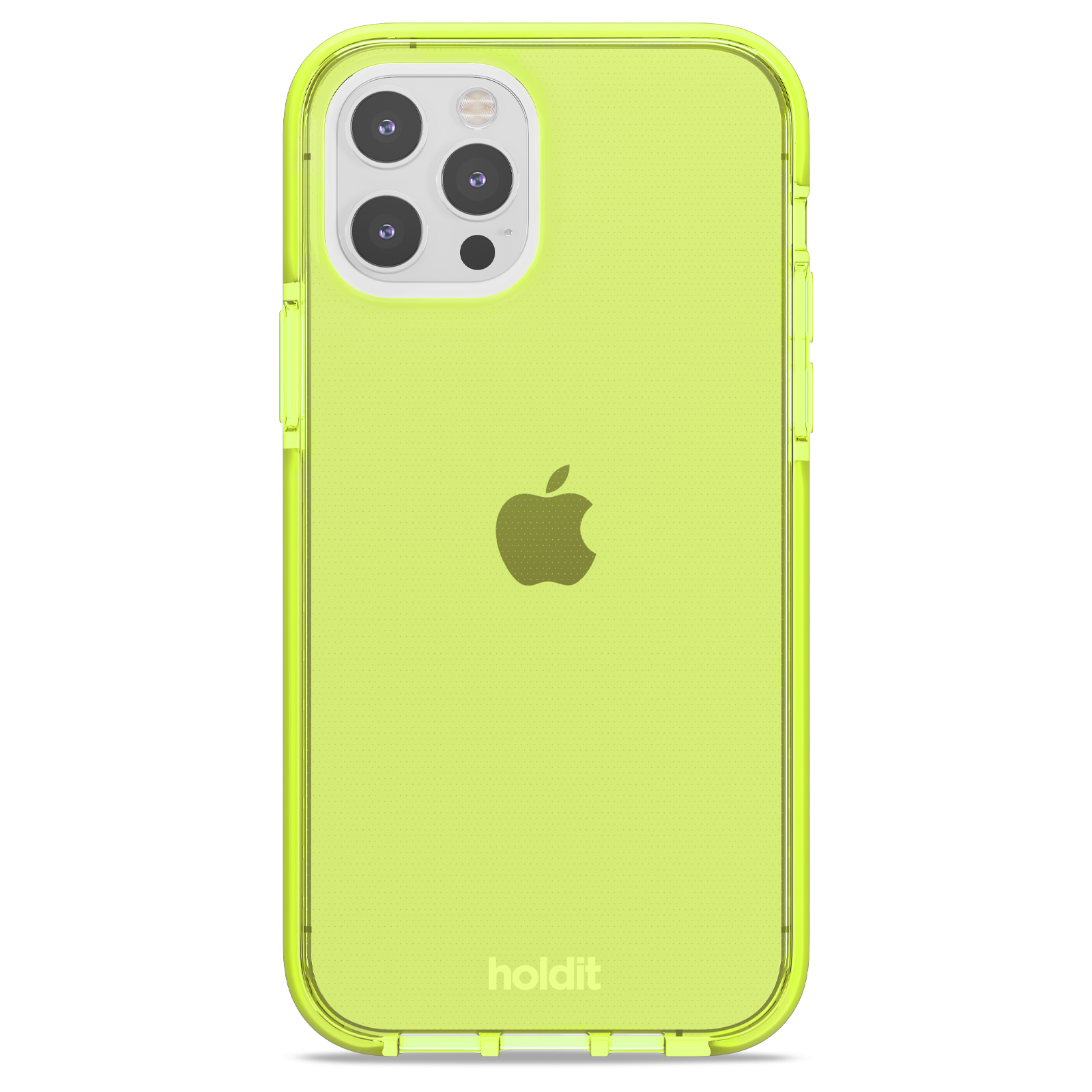 Гръб Holdit Seethru Case за iPhone 12/12 Pro - Acid Green