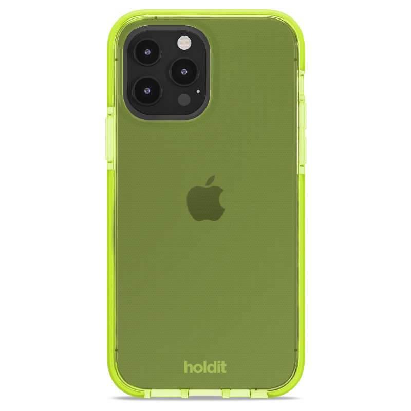 Гръб Holdit Seethru Case за iPhone 13 Pro - Acid Green