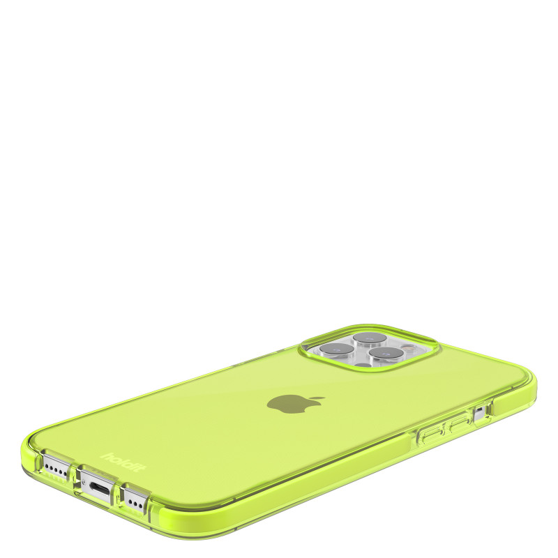 Гръб Holdit Seethru Case за iPhone 13 Pro Max - Acid Green