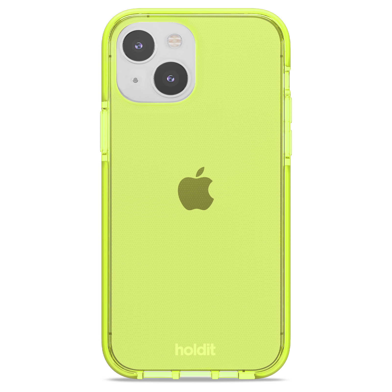 Гръб Holdit Seethru Case за iPhone 14/13 - Acid Green