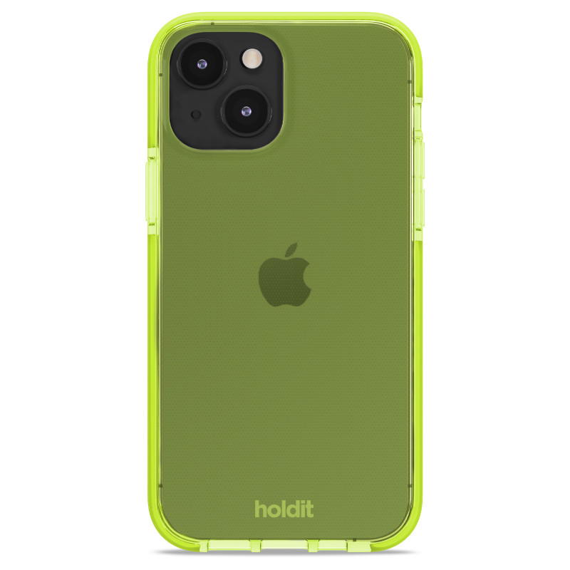 Гръб Holdit Seethru Case за iPhone 14/13 - Acid Green