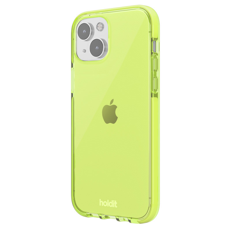 Гръб Holdit Seethru Case за iPhone 14/13 - Acid Green