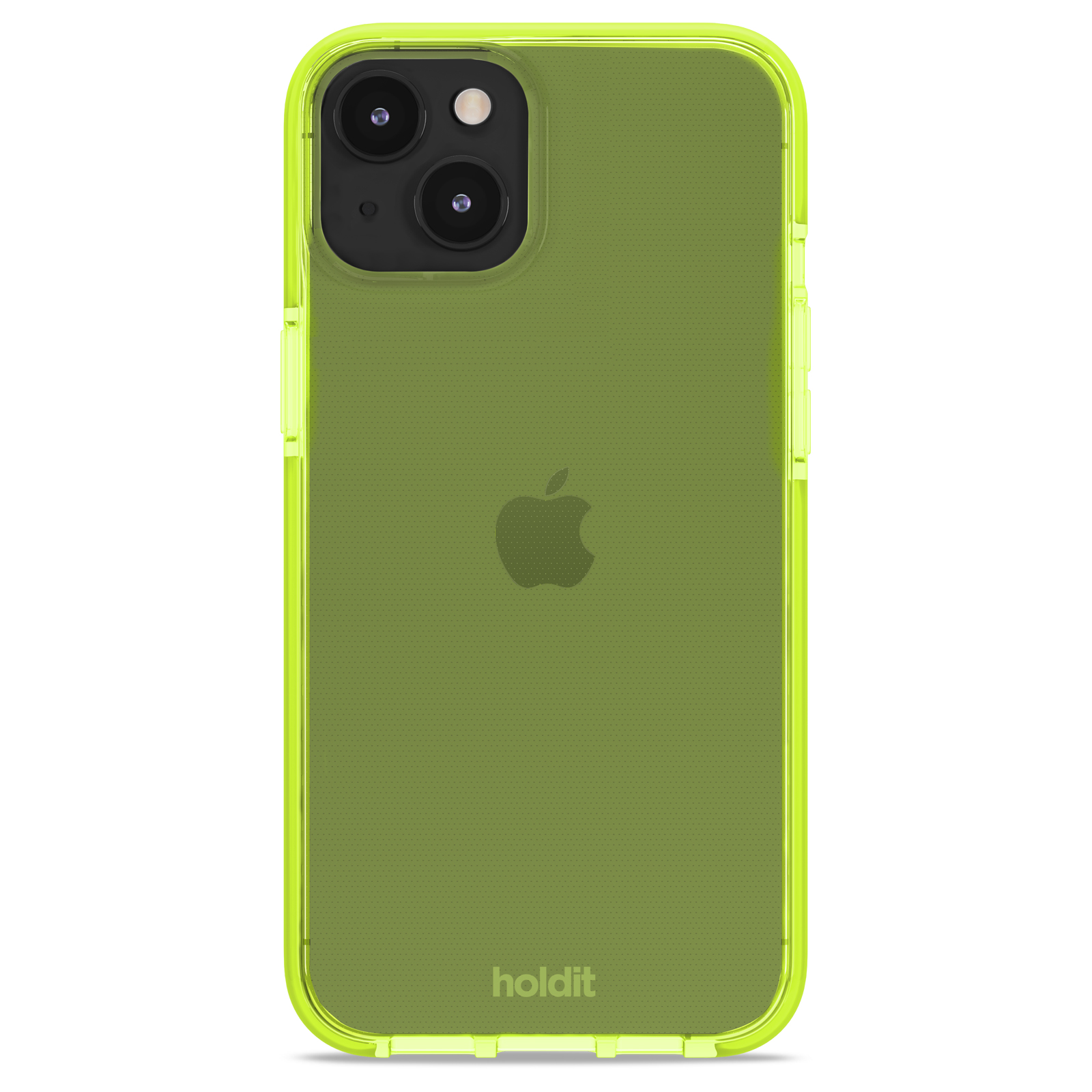 Гръб Holdit Seethru Case за iPhone 14 Plus - Acid Green
