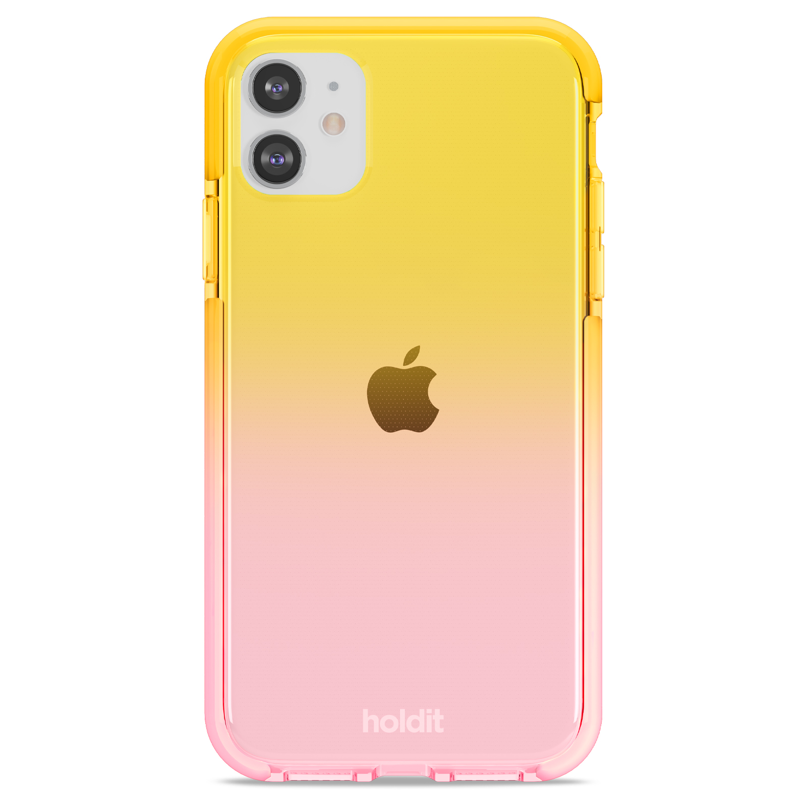 Гръб Holdit Seethru Case за iPhone 11/XR - Bright Pink/Orange Juice