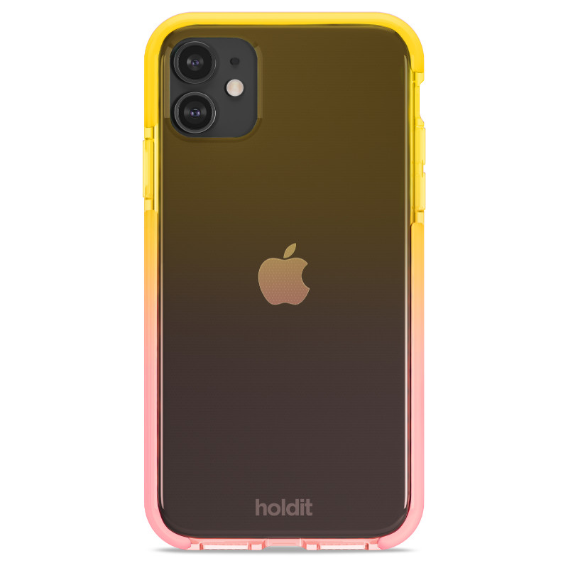 Гръб Holdit Seethru Case за iPhone 11/XR - Bright Pink/Orange Juice