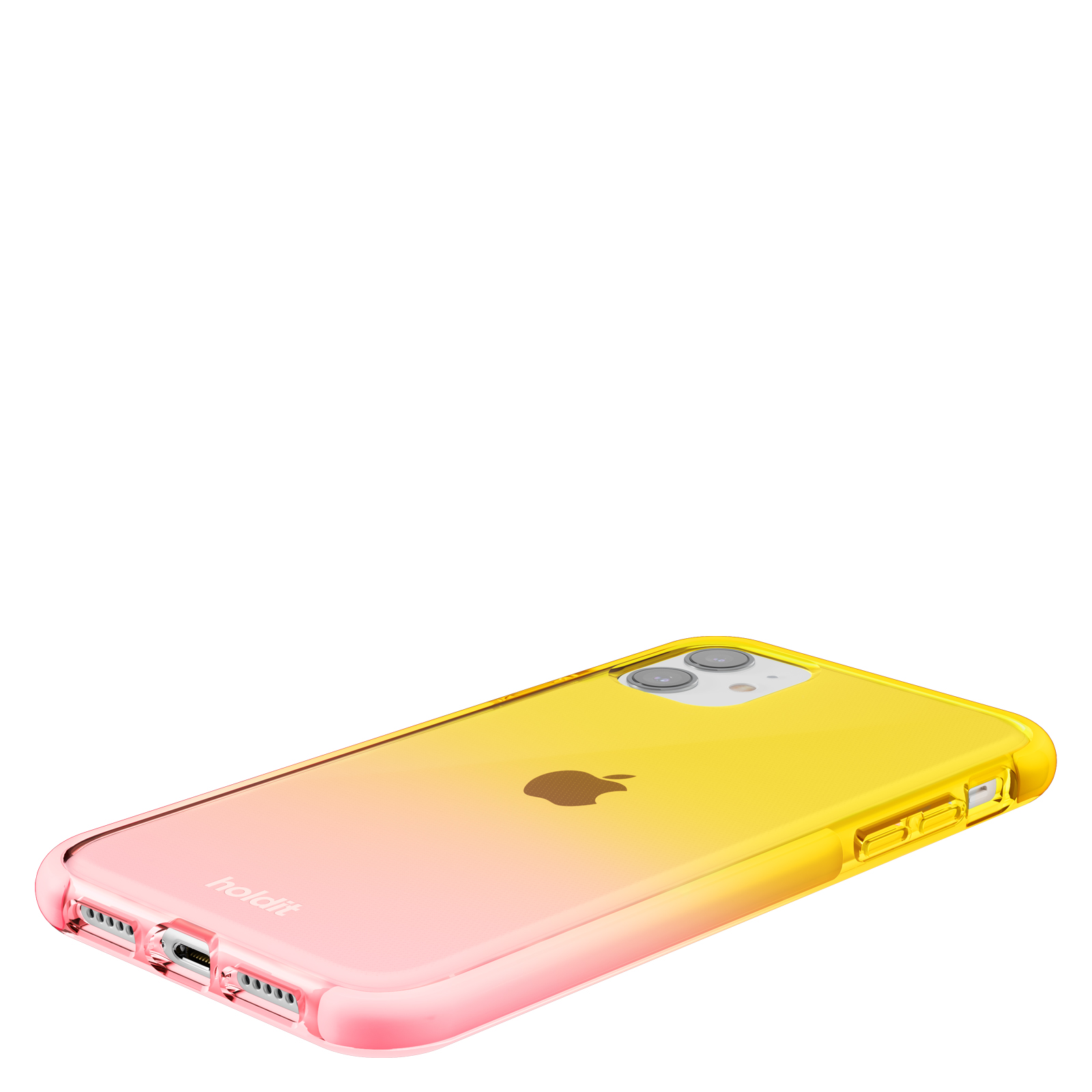 Гръб Holdit Seethru Case за iPhone 11/XR - Bright Pink/Orange Juice