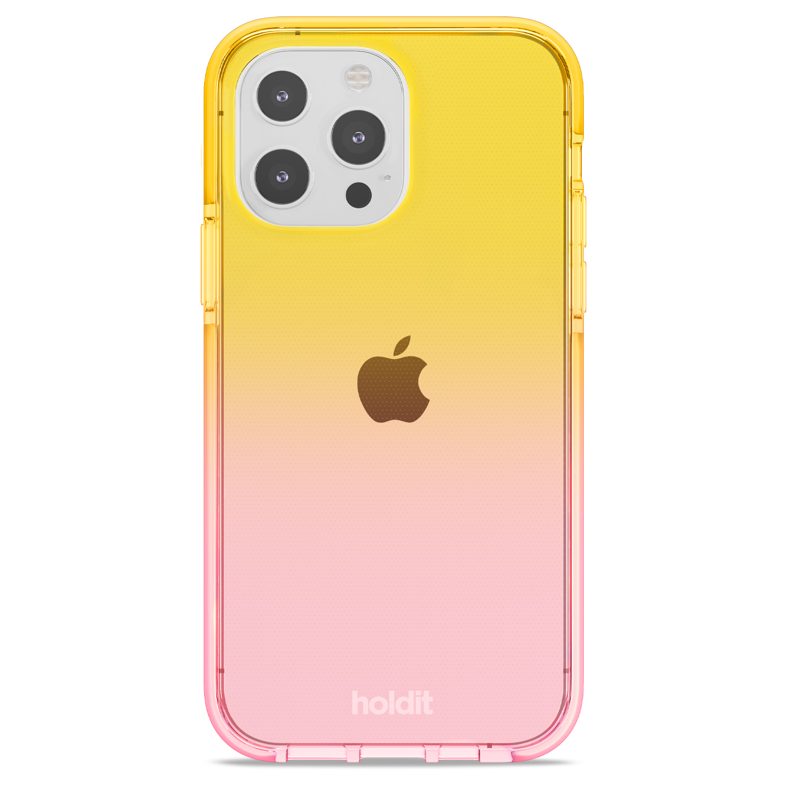 Гръб Holdit Seethru Case за iPhone 13 Pro- Bright Pink/Orange Juice