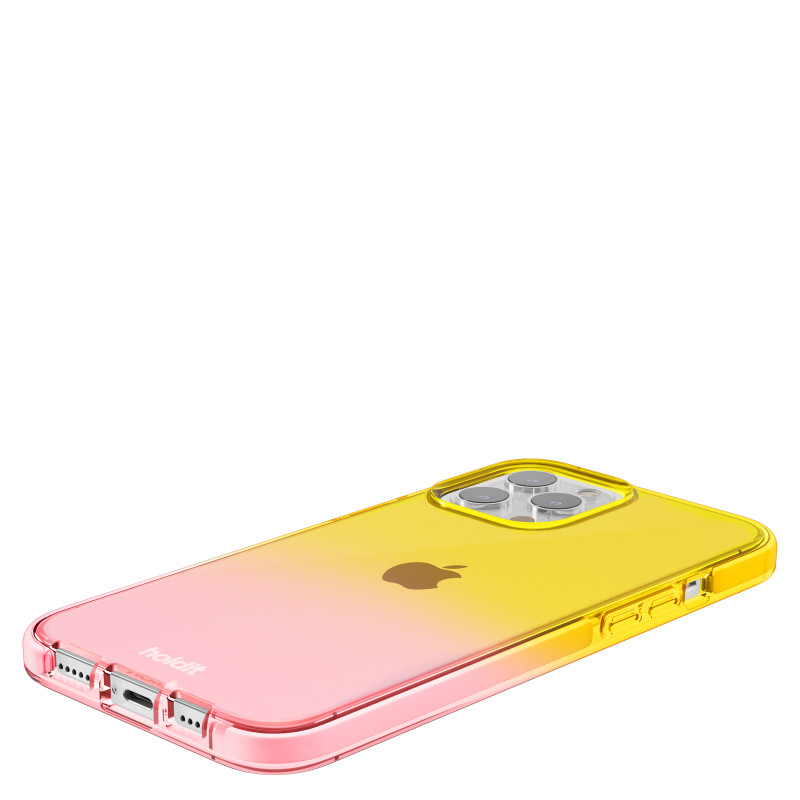 Гръб Holdit Seethru Case за iPhone 13 Pro Max- Bright Pink/Orange Juice