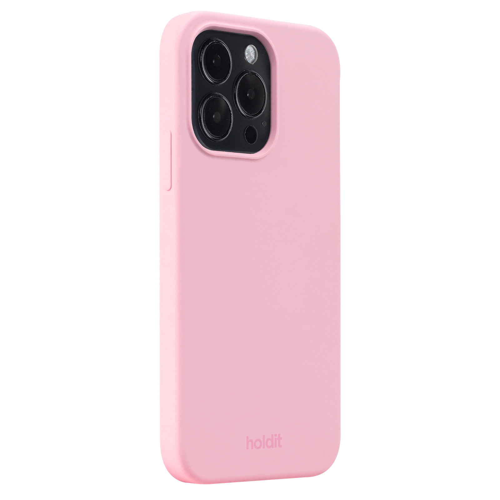 Гръб Holdit Silicone Case за iPhone 14 Pro - Бледо розов