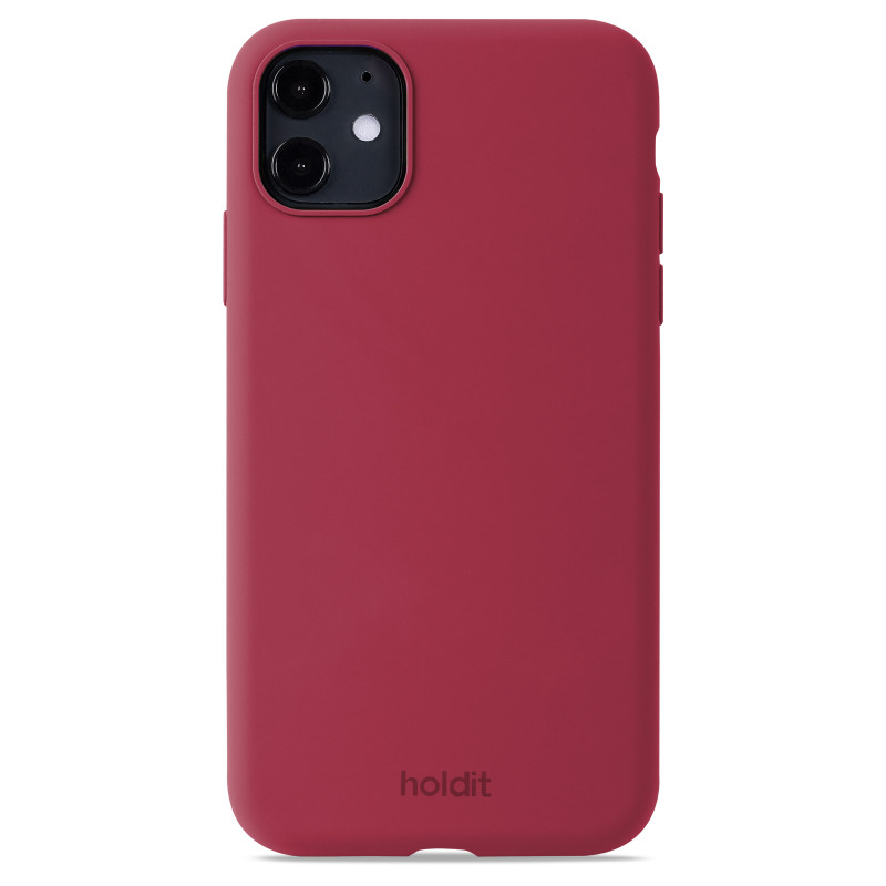 Гръб Holdit за iPhone 11, XR, Silicone Case, Red V...