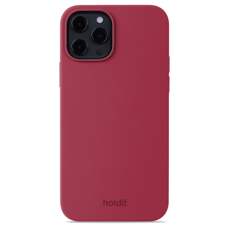 Гръб Holdit за iPhone 12, 12 Pro, Silicone Case,  Red Velvet