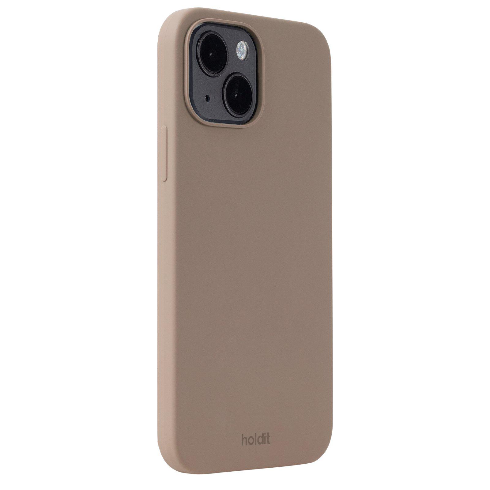 Гръб Holdit Silicone Case за iphone 15 - Кафяв