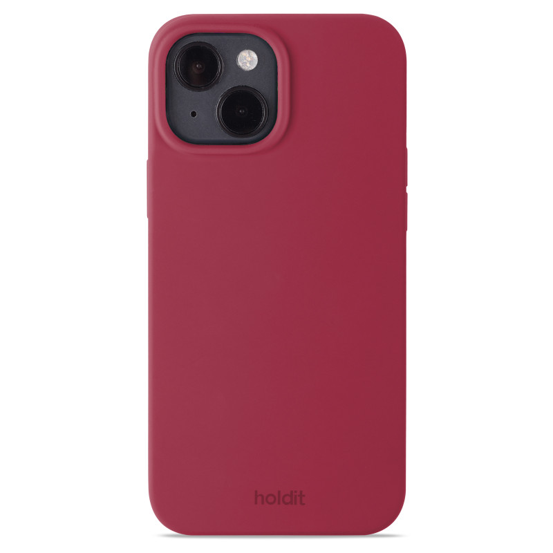 Гръб Holdit за iPhone 15, Silicone Case, Red Velve...