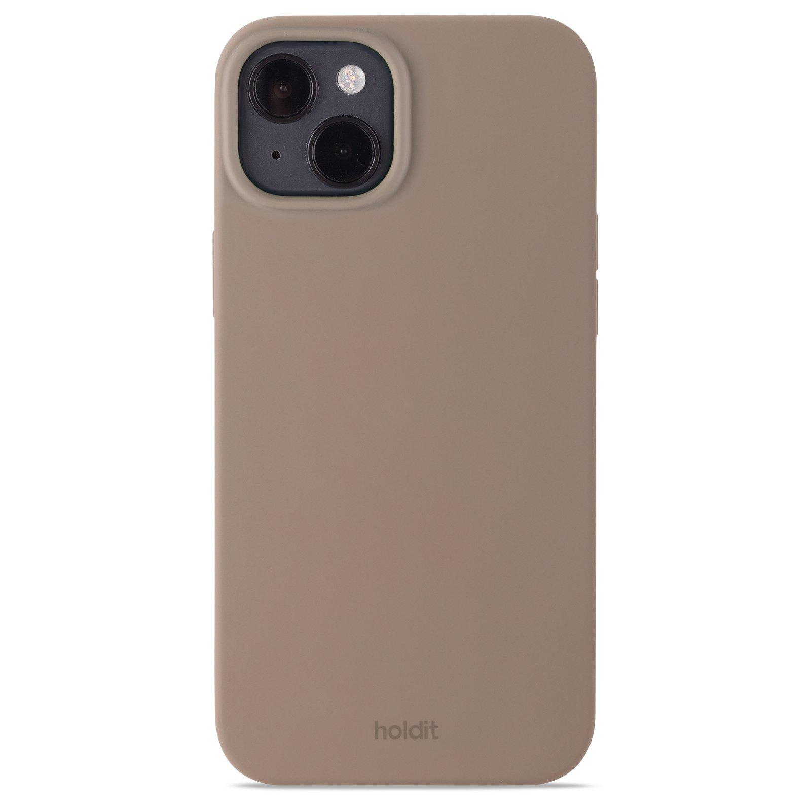 Гръб Holdit Silicone Case за iphone 15 Plus - Кафяв