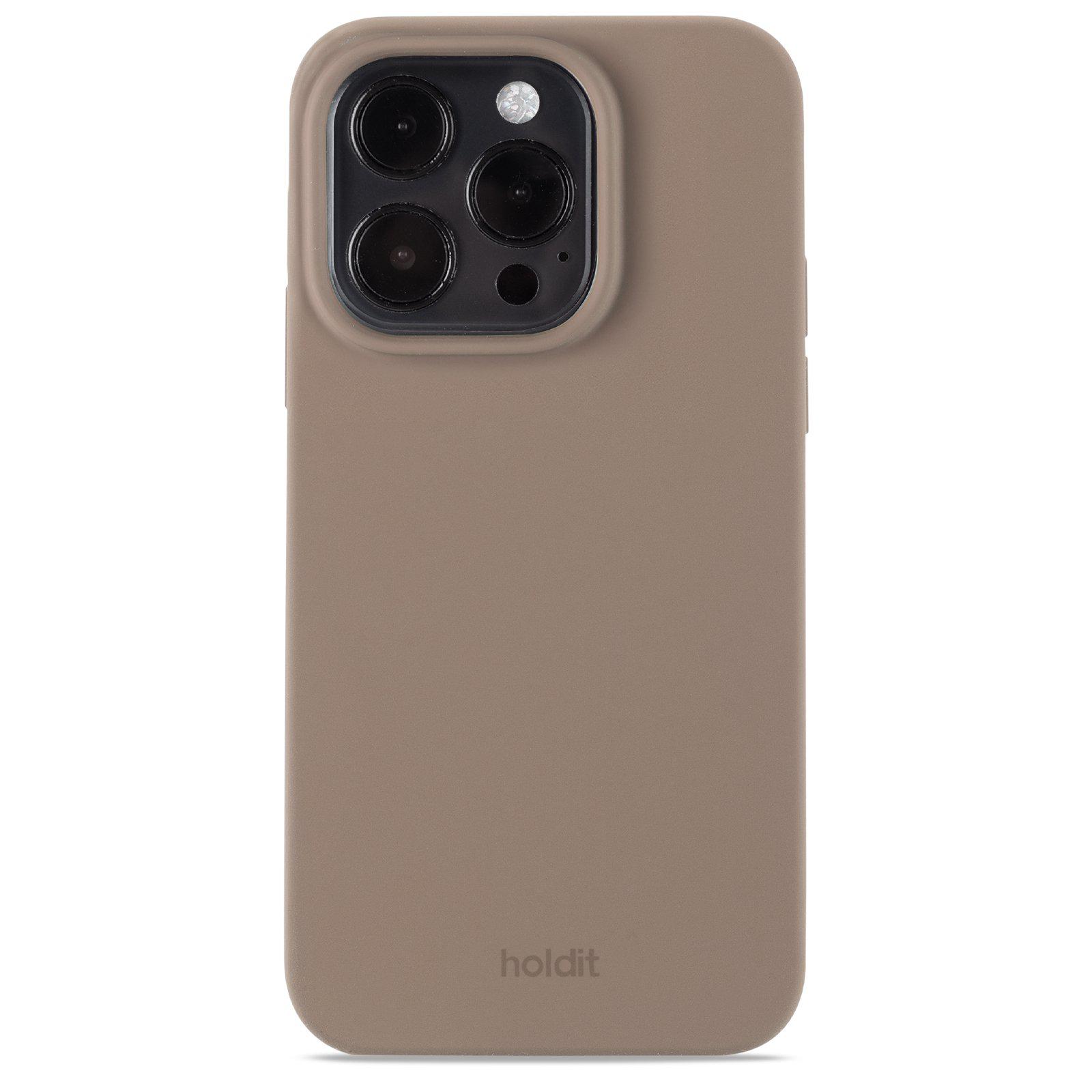 Гръб Holdit Silicone Case за iphone 15 Pro - Кафяв